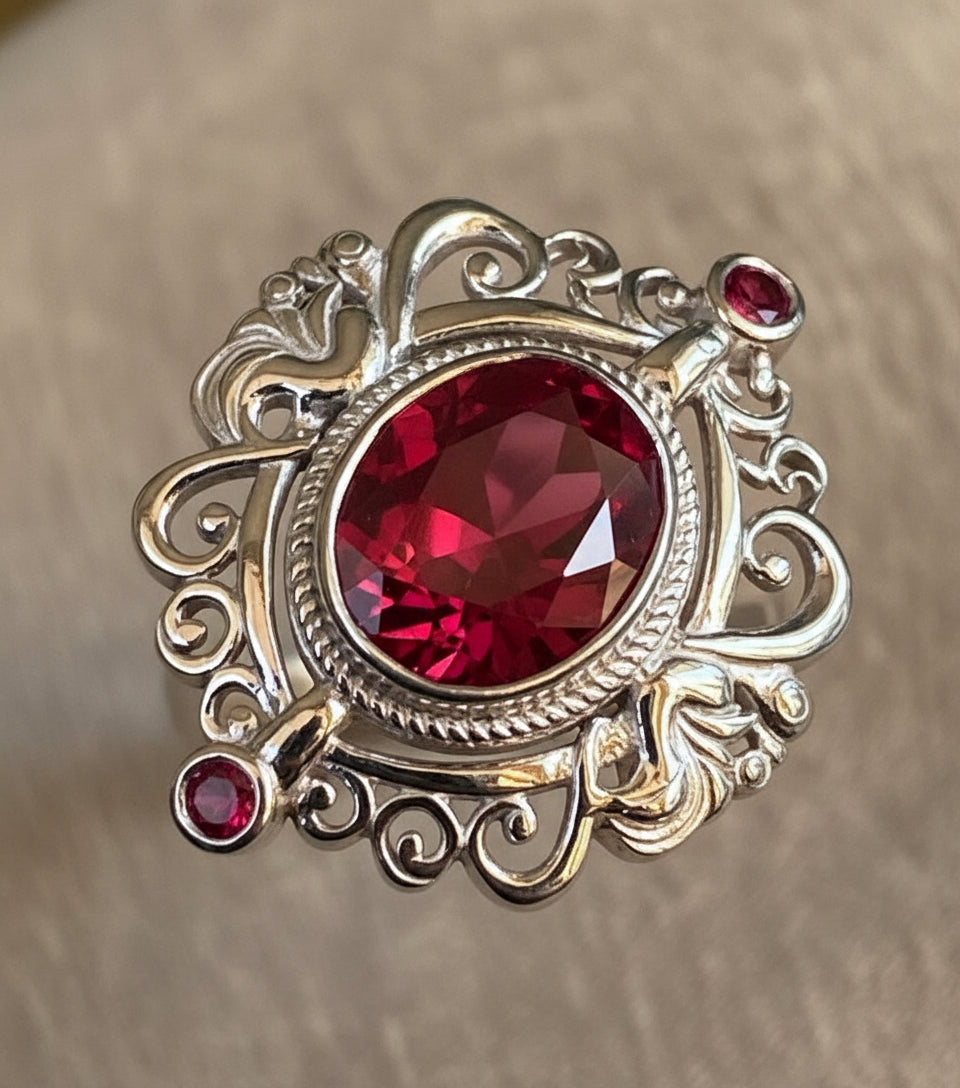 Ruby Cocktail Ring