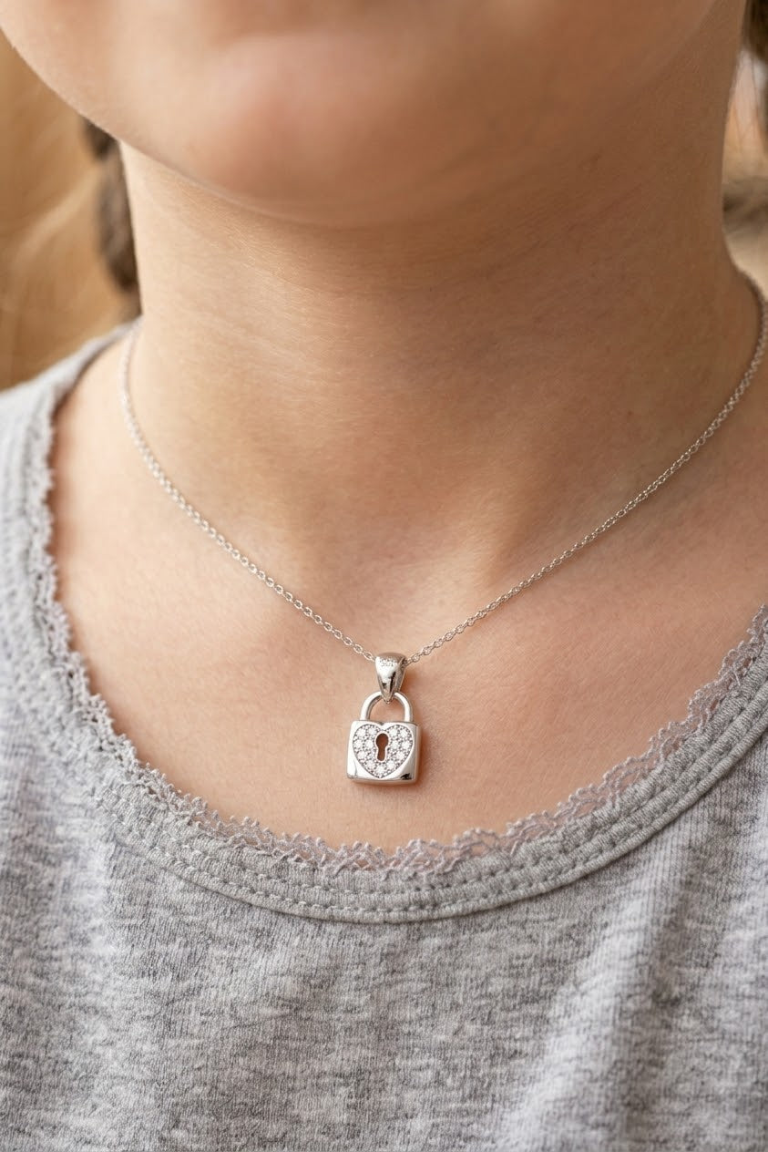 Little Love Padlock Pendant Chain