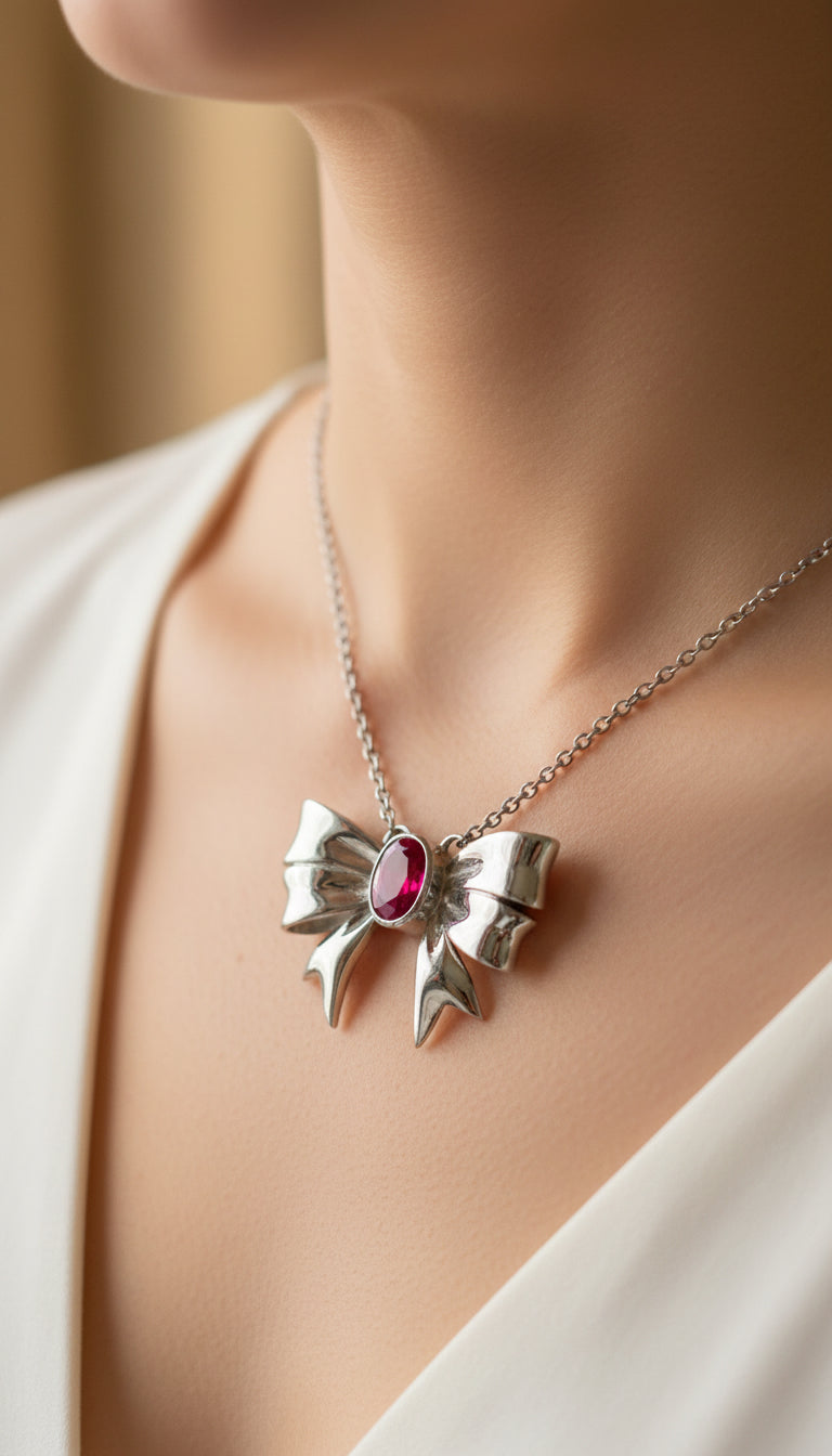 Jazmyn Bow Pendant Set