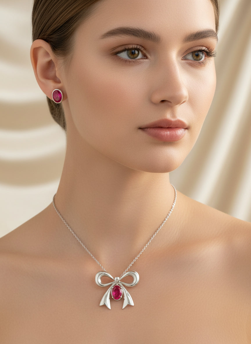 Zunu Bow Pendant Set