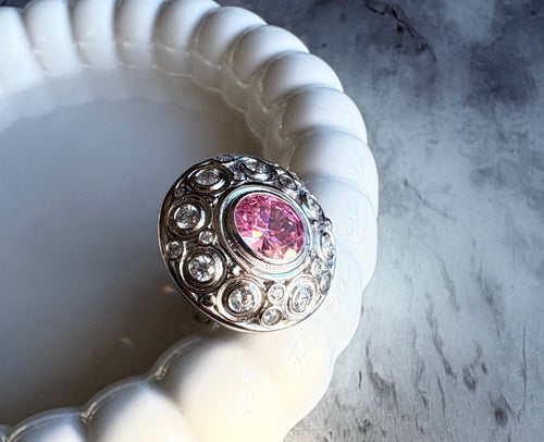 Celeste Blush Cocktail Ring