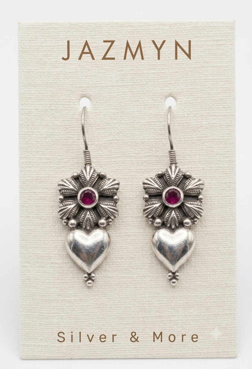 Antique Bloom Heart Drops
