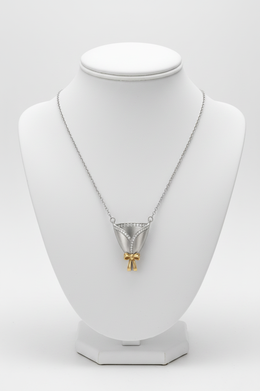 Silver Bouquet Necklace