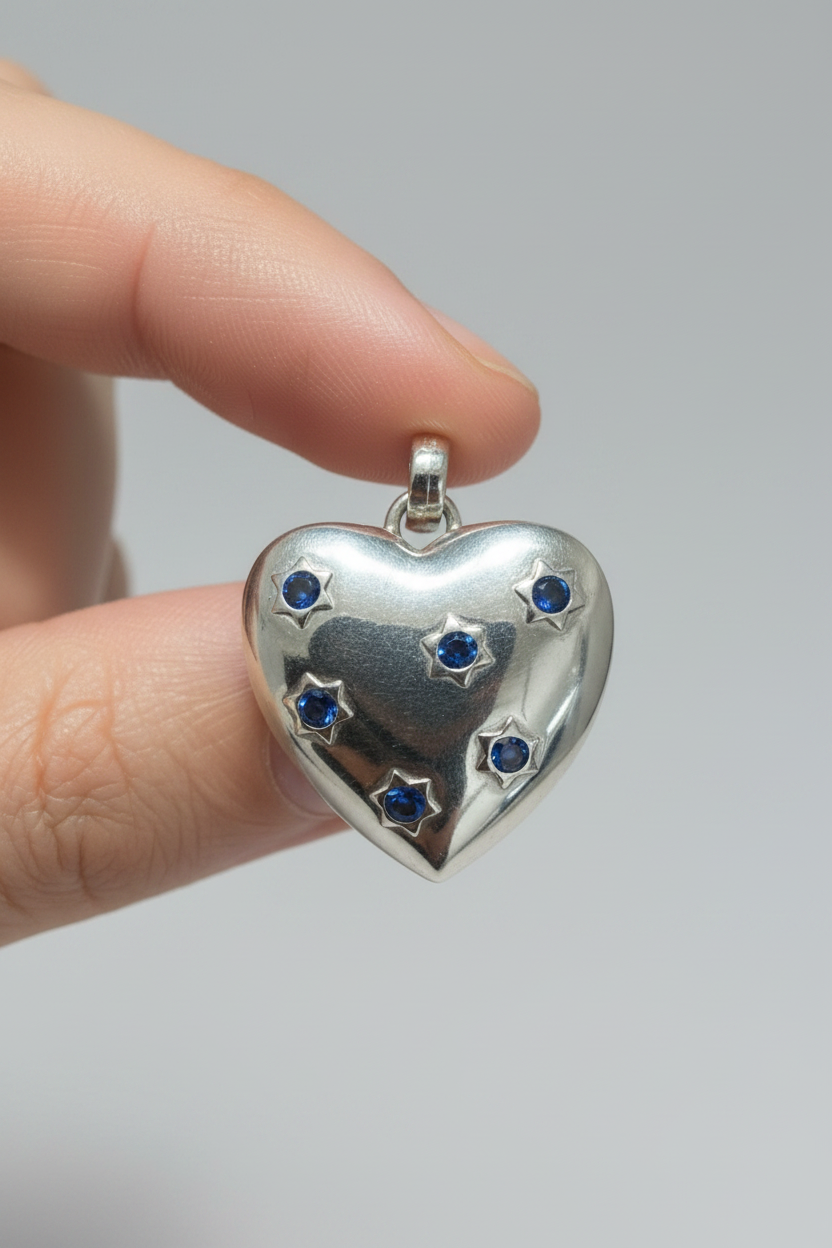 Celestial Puffy Heart Set- Blue
