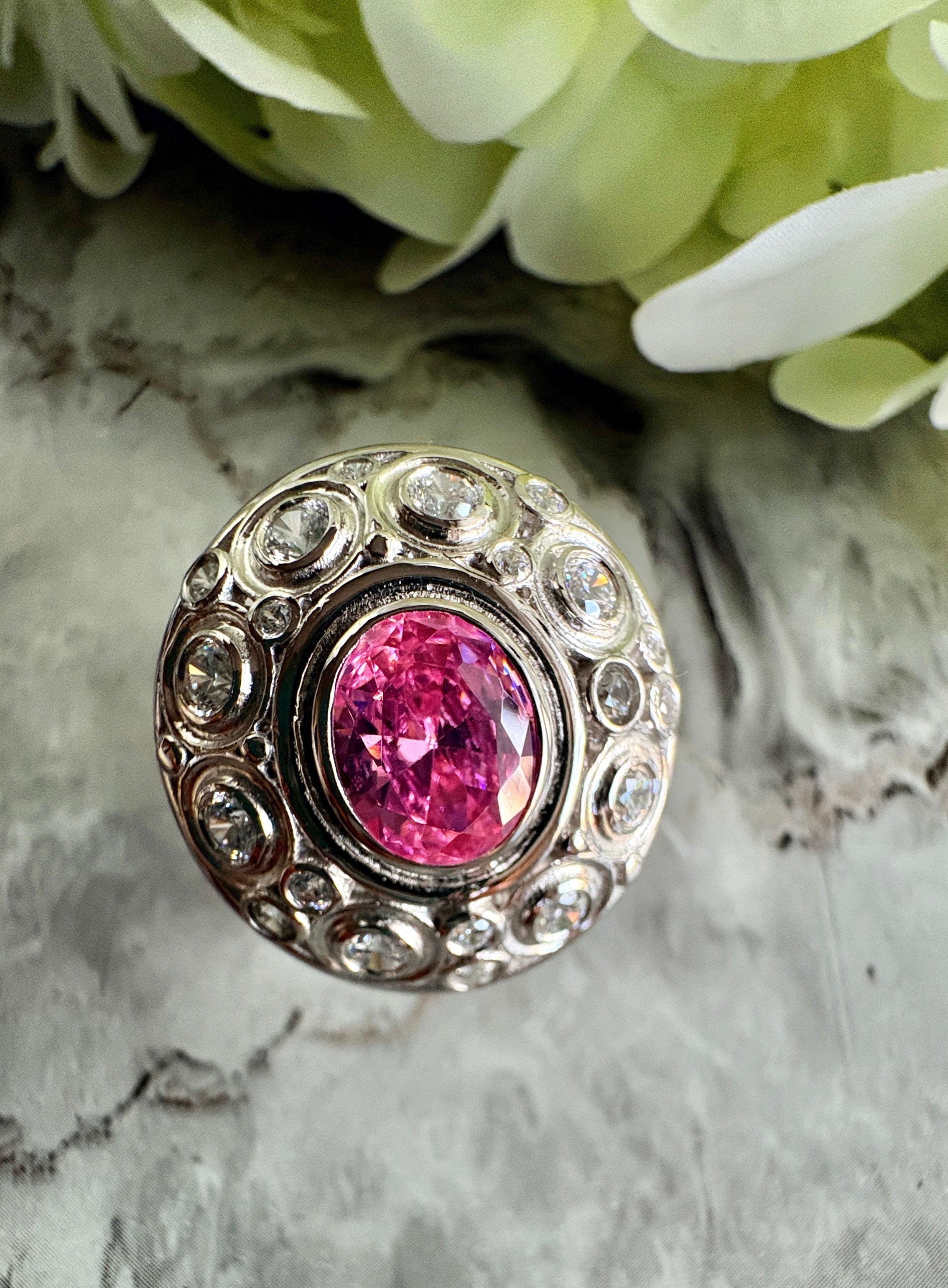 Celeste Blush Cocktail Ring