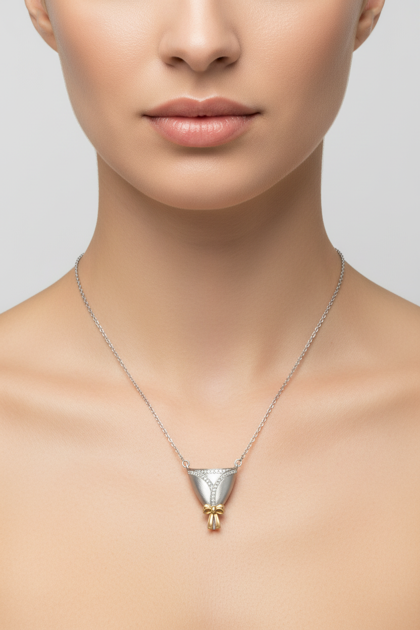 Silver Bouquet Necklace