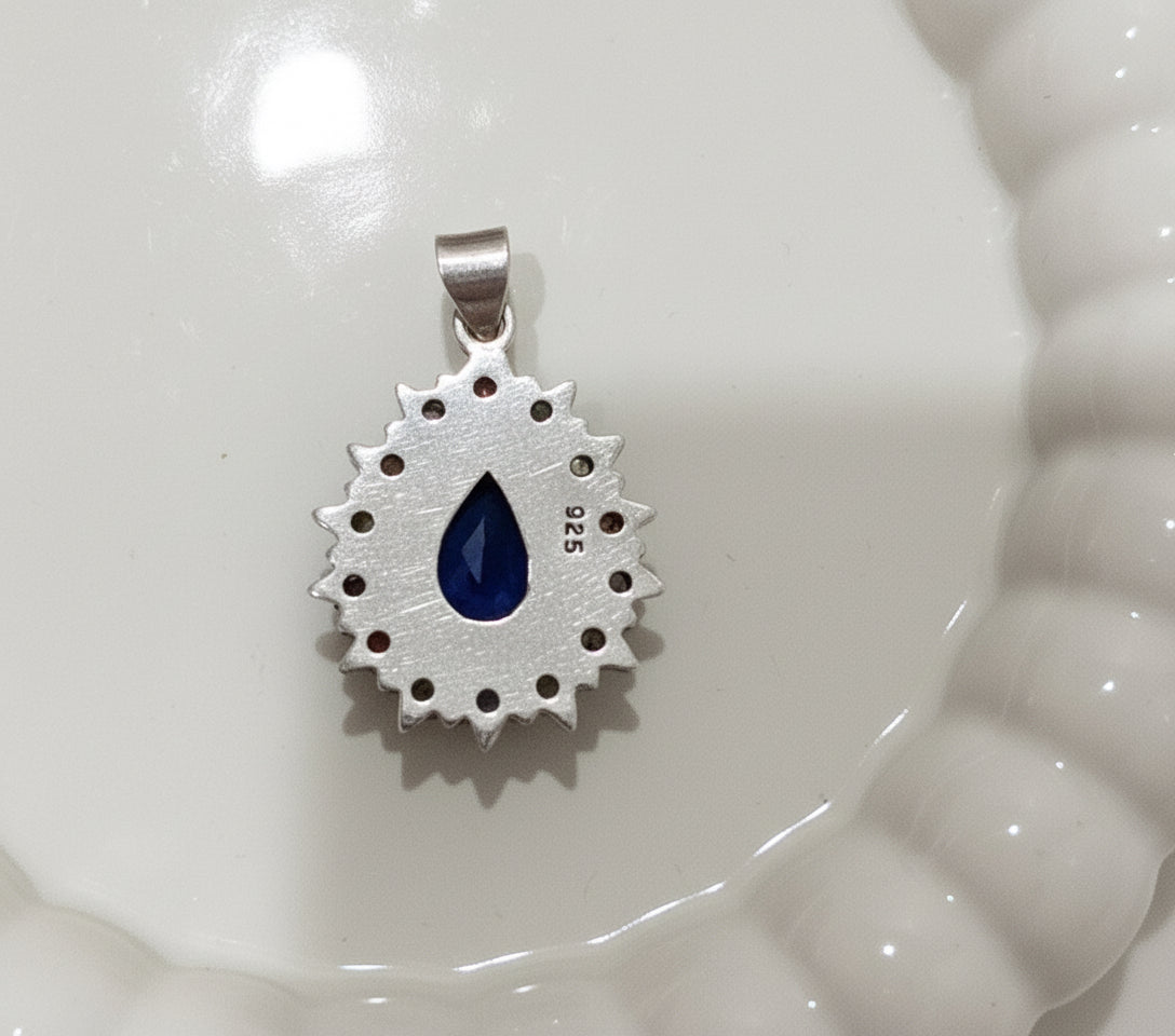 Halo Teardrop Pendant
