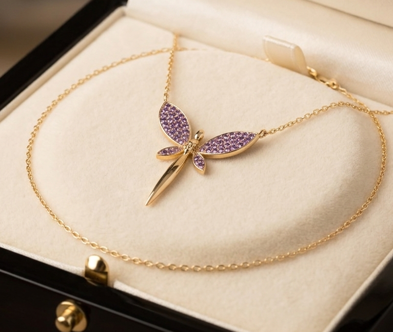 Aura Dragonfly Necklace