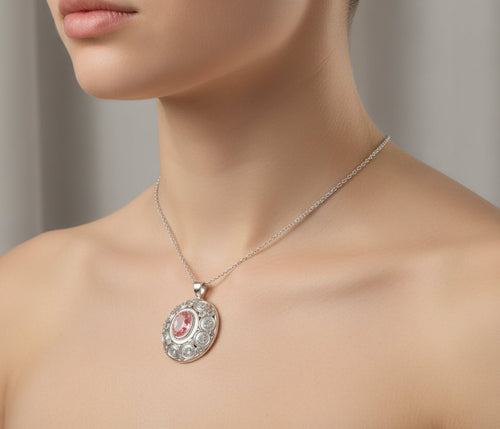 Celeste Blush Pendant Chain