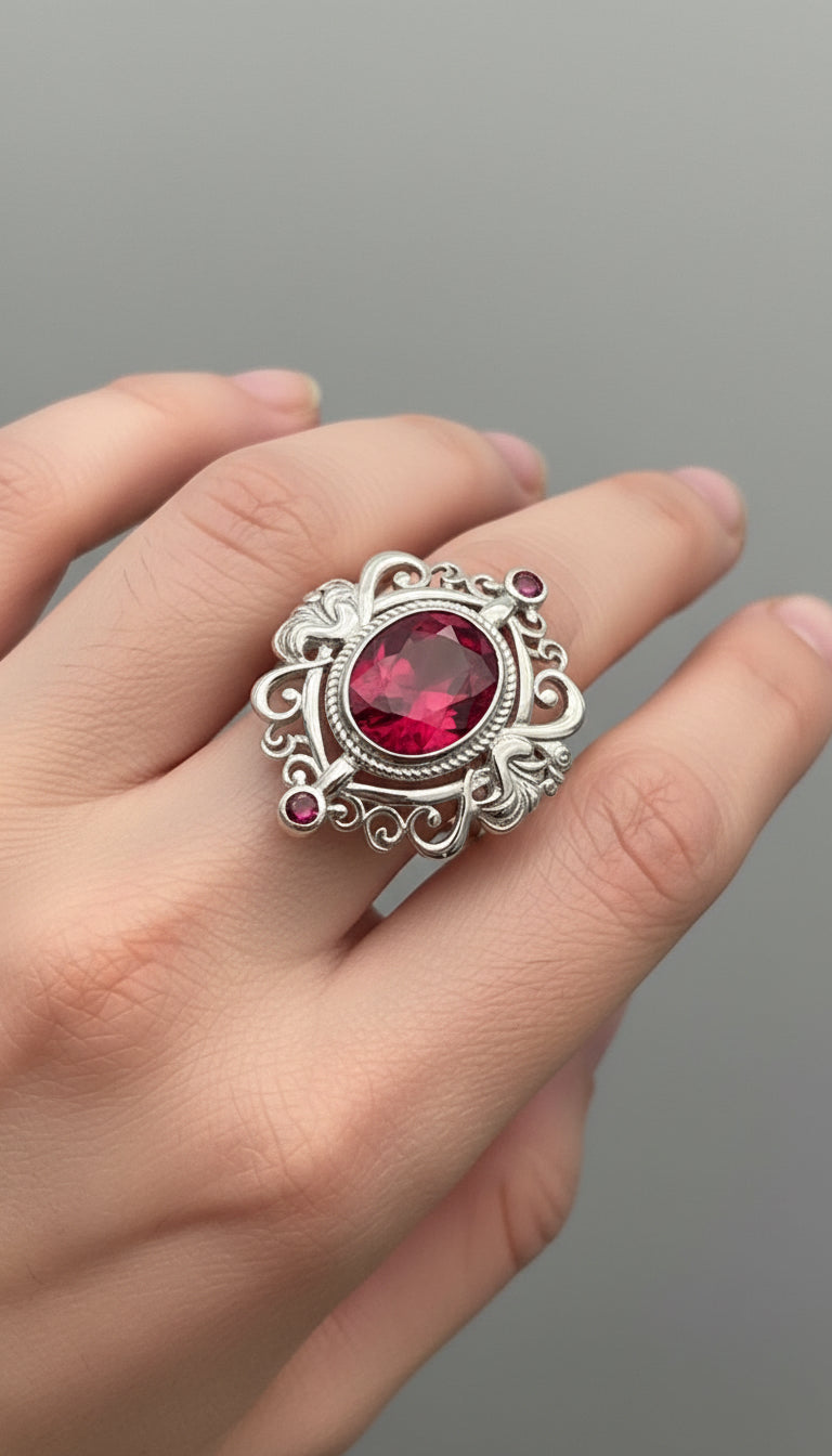 Ruby Cocktail Ring