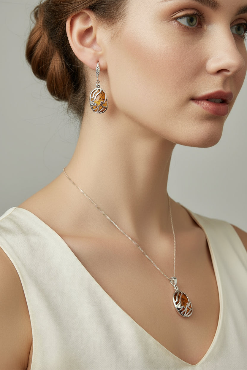 Citrine PendantSet