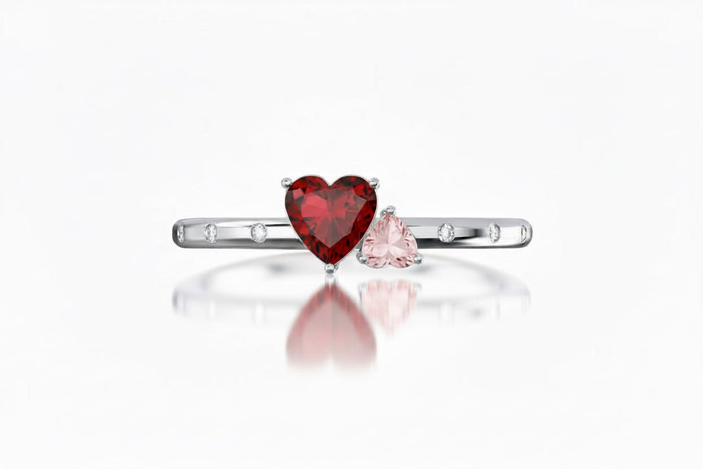 Heartstrings Crimson Cuff Bracelet