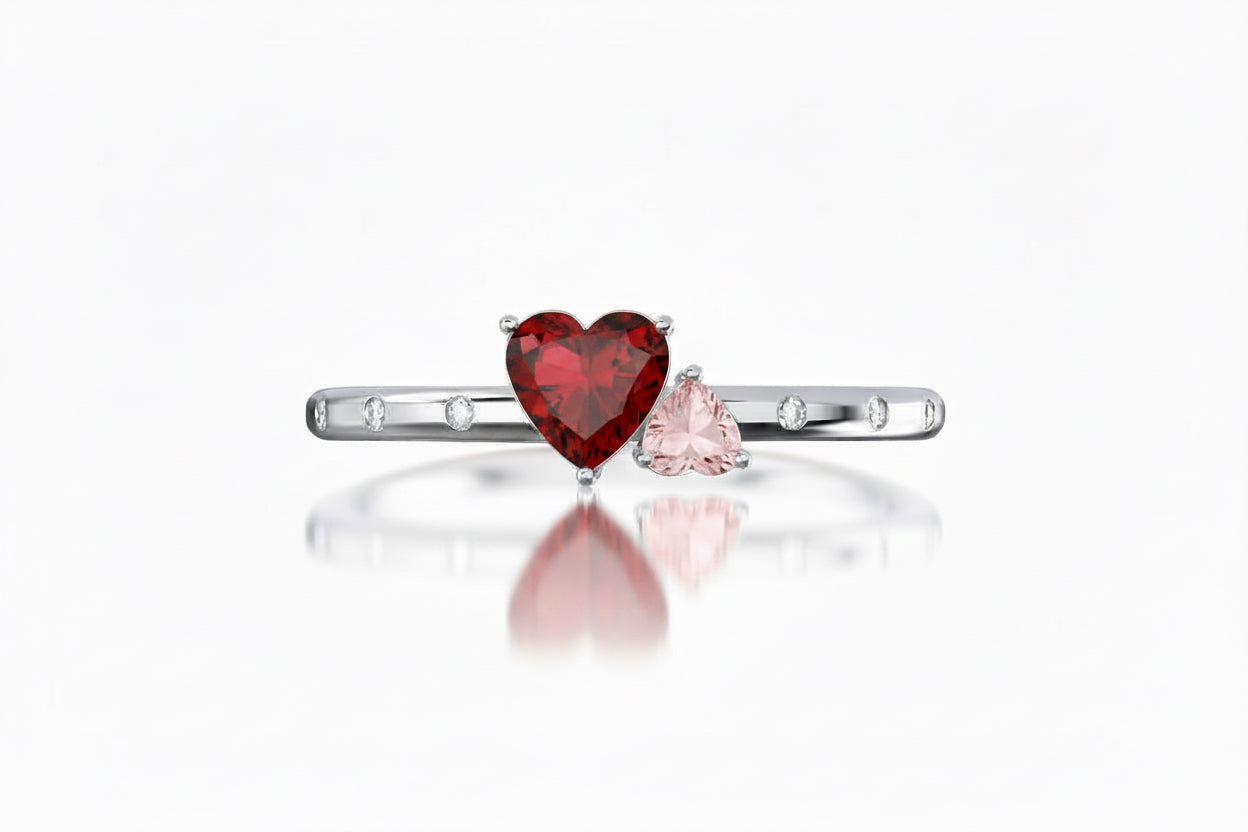 Heartstrings Crimson Cuff Bracelet