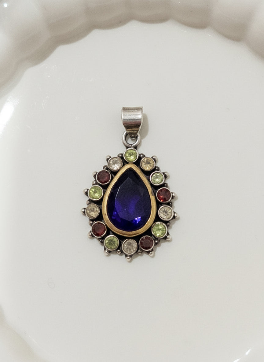 Halo Teardrop Pendant
