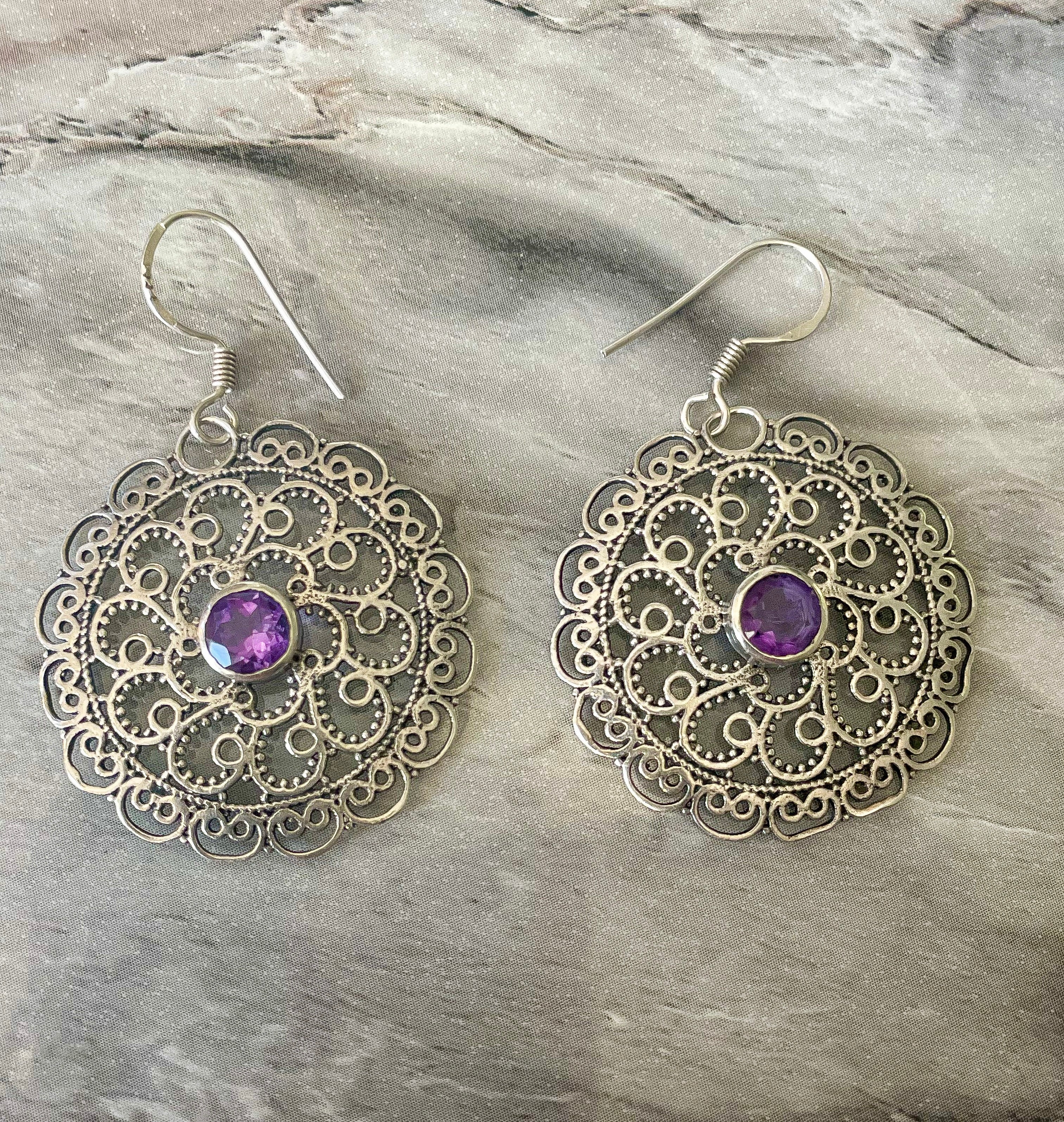 Lavender Filigree Discs