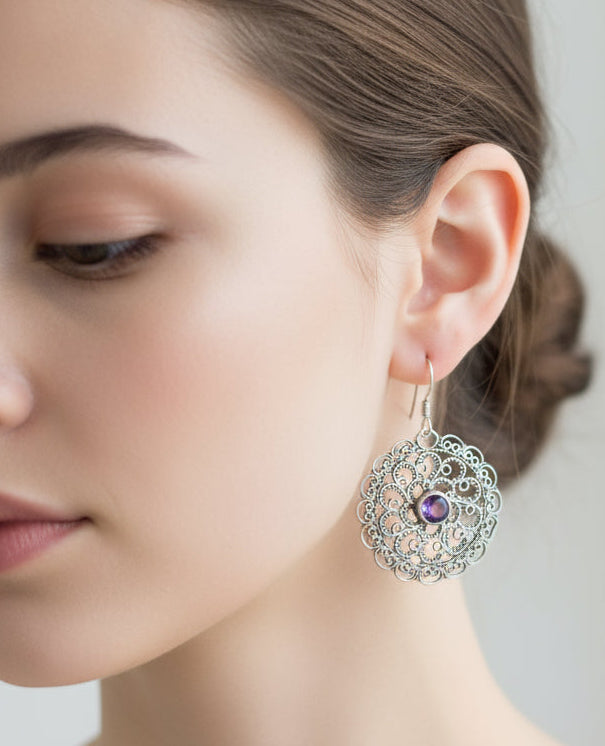 Lavender Filigree Discs