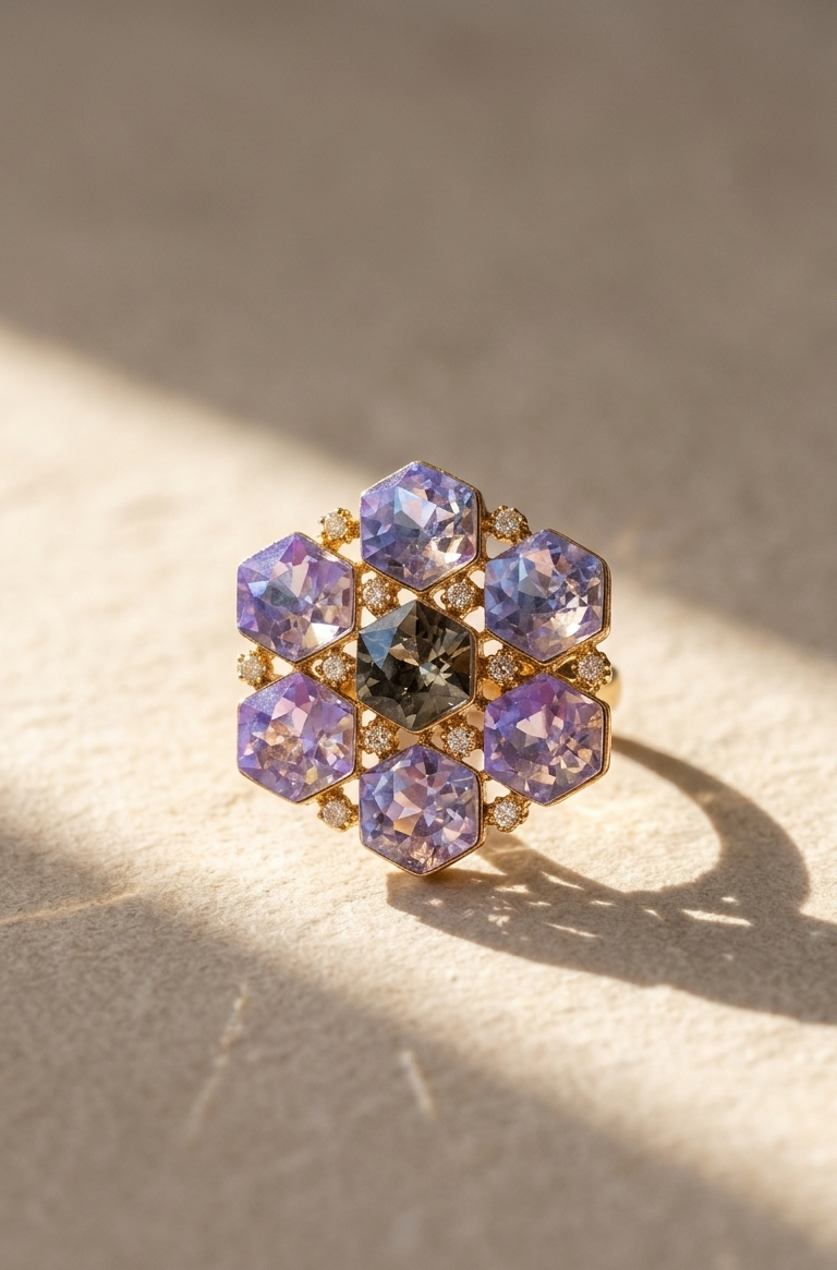 Astral Bloom Couture Ring