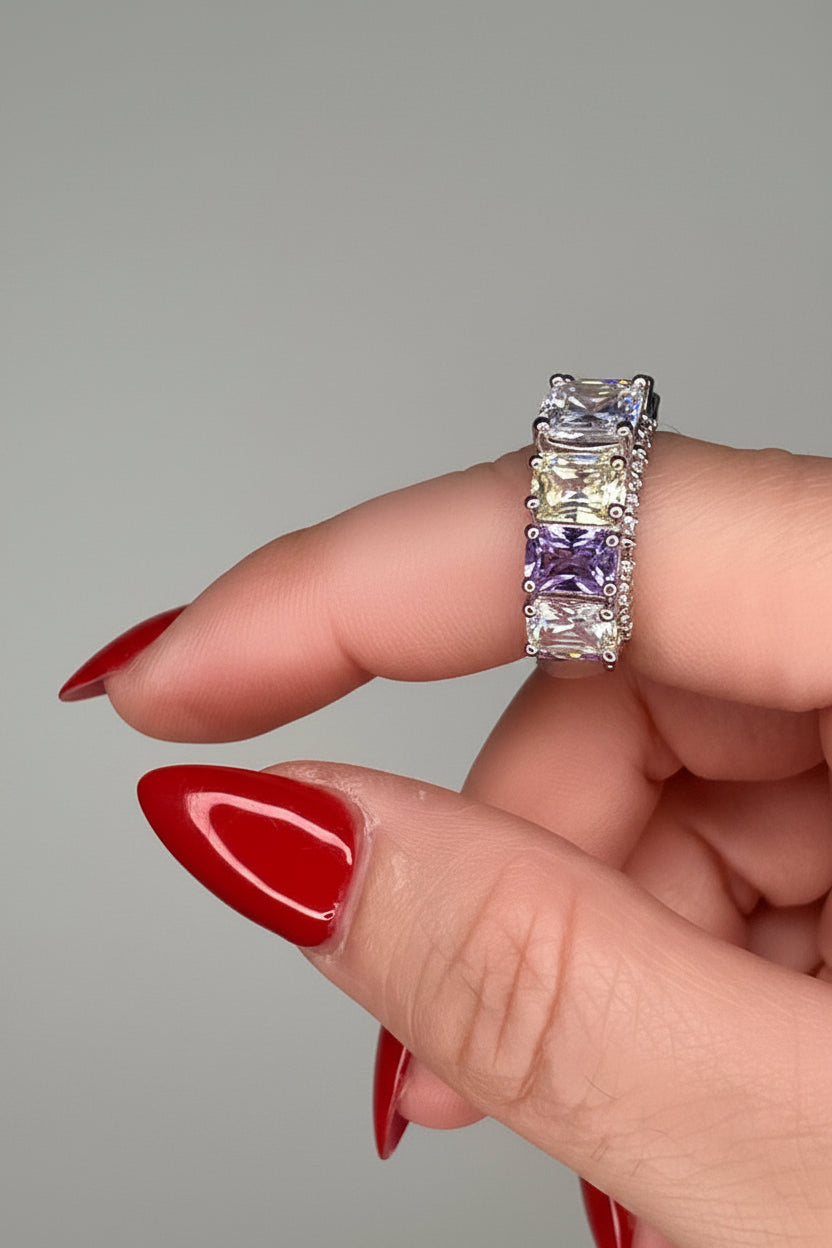 Swarovski-Inspired Pastel Royale Ring