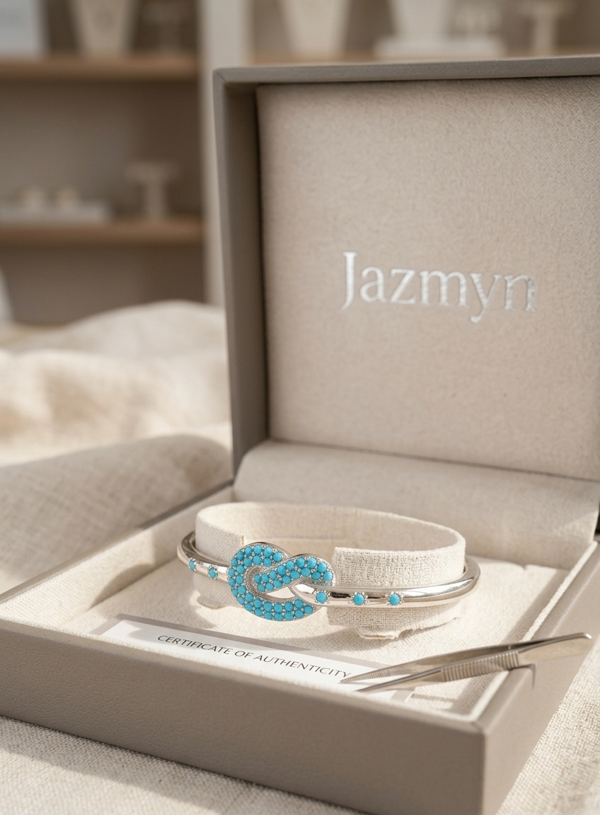 Knot Motif Cuff-style bangle