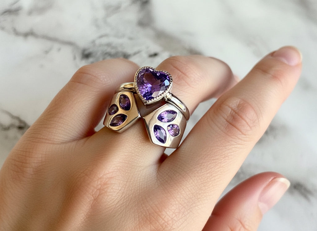 Heart Stack Ring