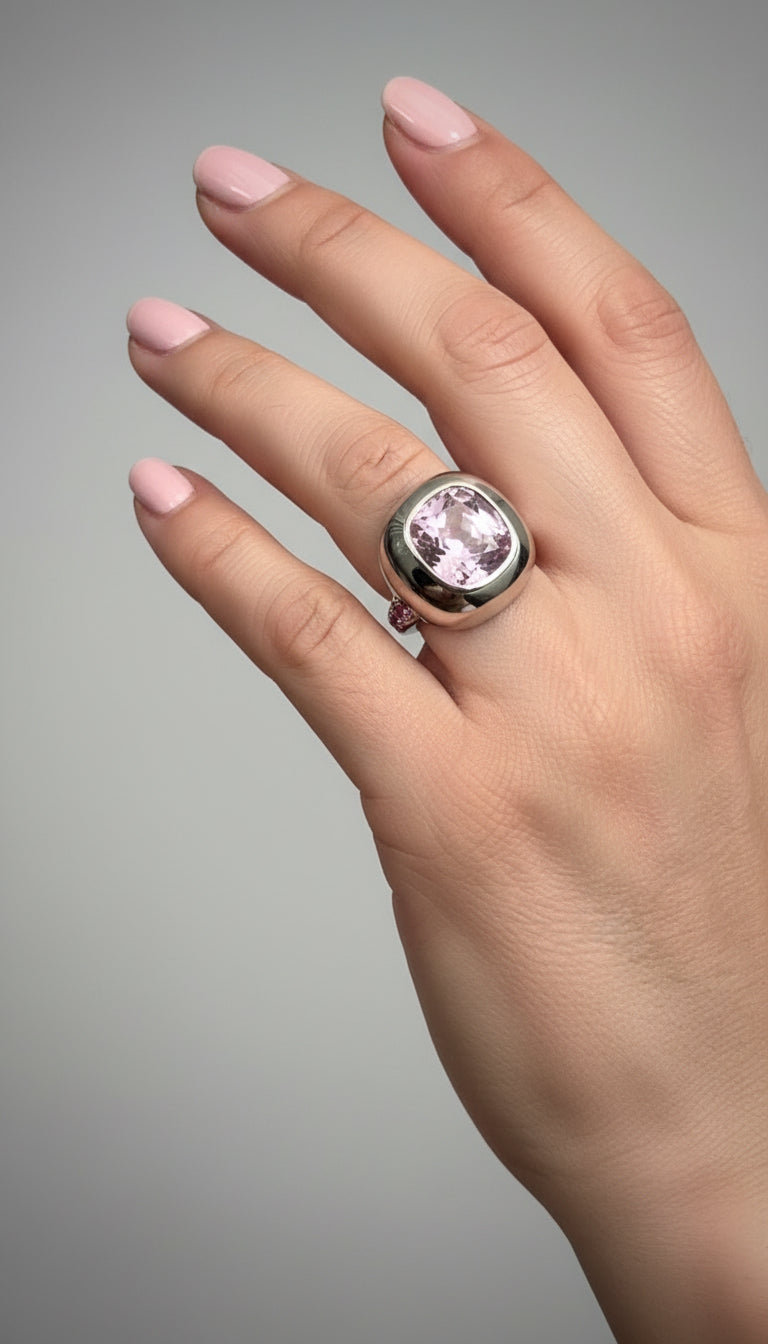 Stardust Bezel Cocktail Ring