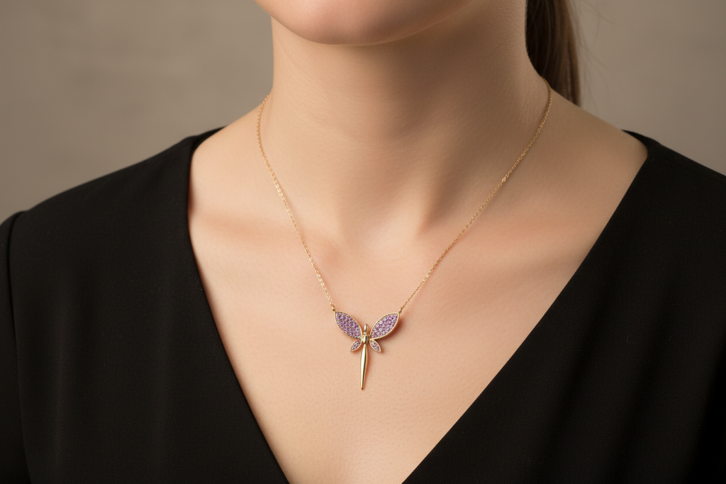 Aura Dragonfly Necklace