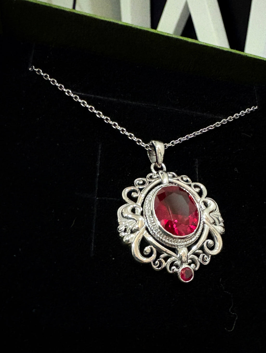 Ruby Pendant Chain
