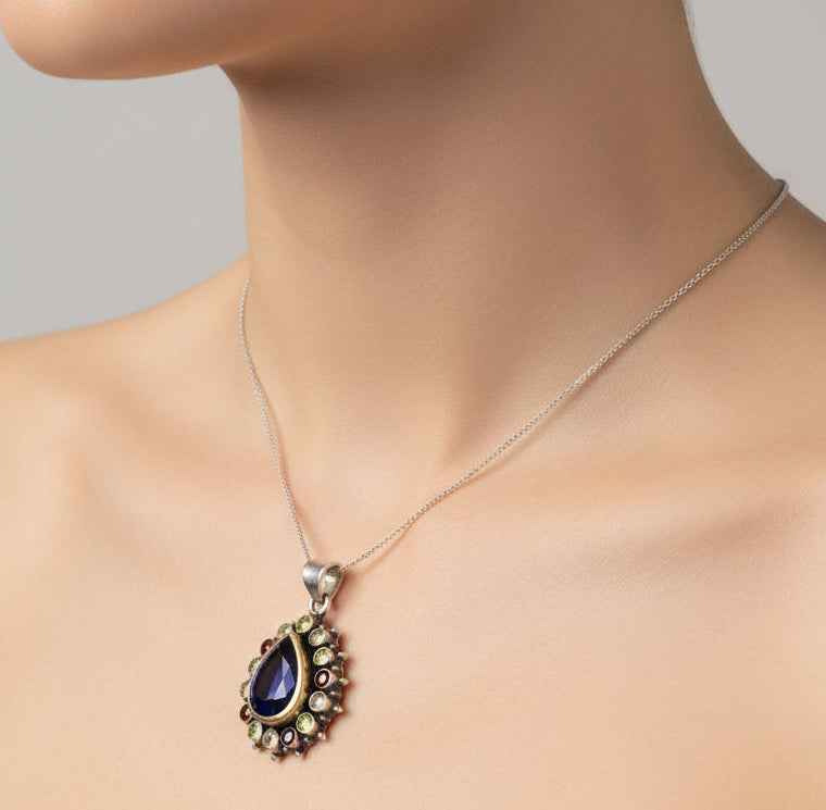 Halo Teardrop Pendant