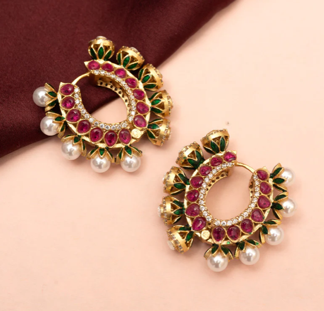 Gulnaar Kundan Hoops