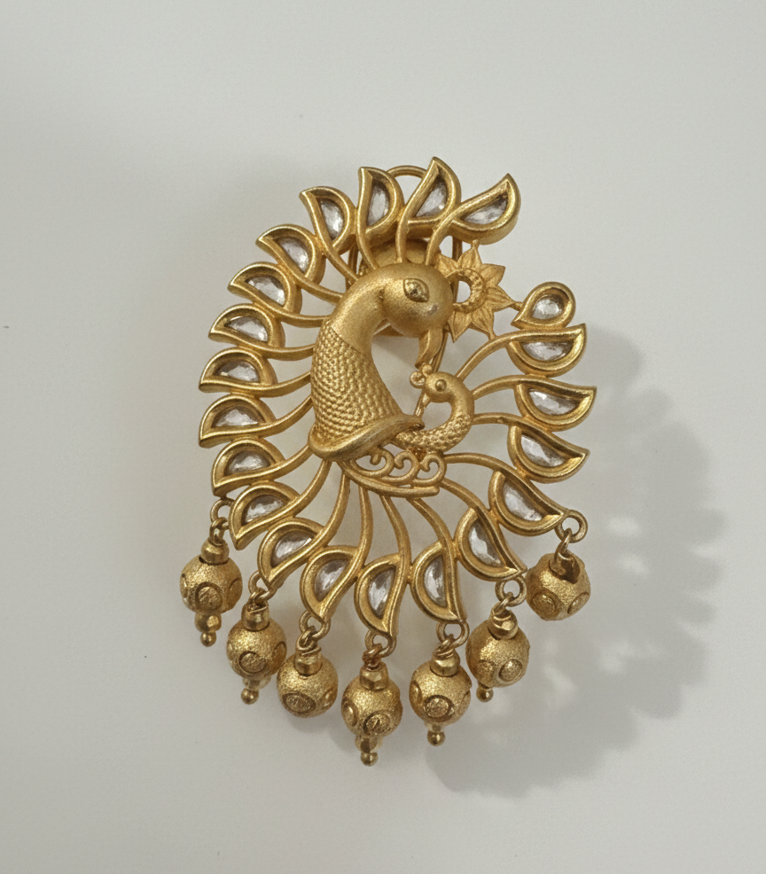 Antique Peacock Designer Earrings