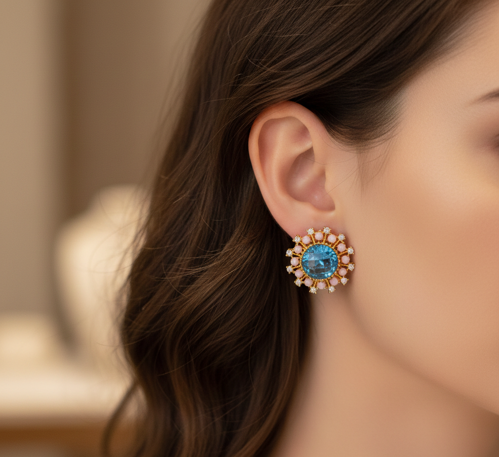 Gema Chunky Stud Earrings