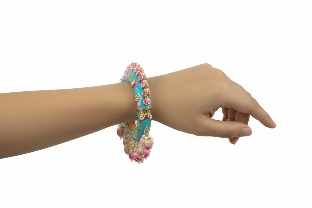 Turquoise Soirée Kangan (Pair)