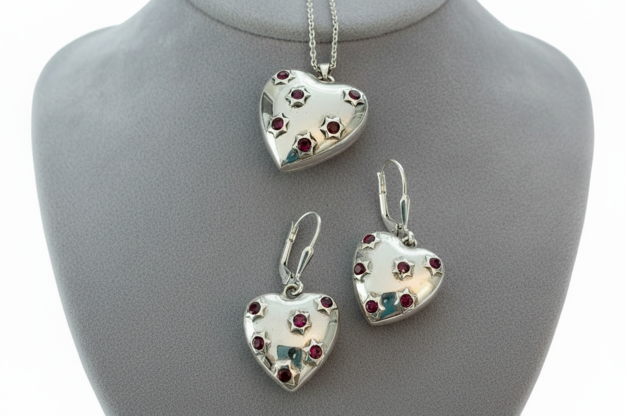 Silver & Scarlet Hearts