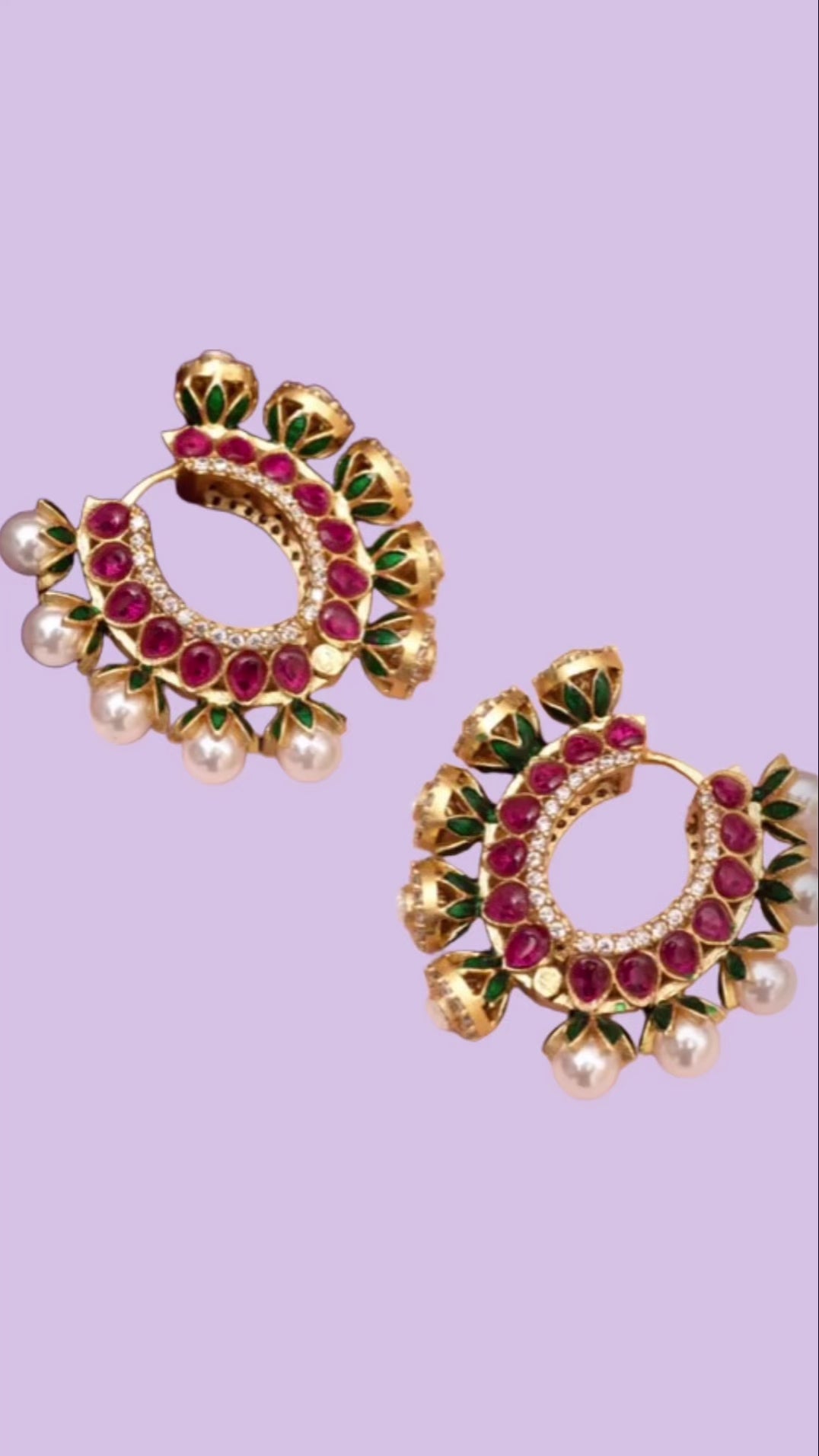 Gulnaar Kundan Hoops